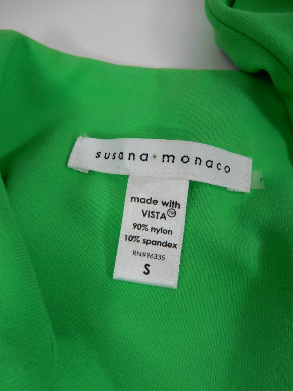 Susana Monaco Tie Back One Piece Monokini Cutout Swimsuit Size S Green NEW - Picture 6 of 8